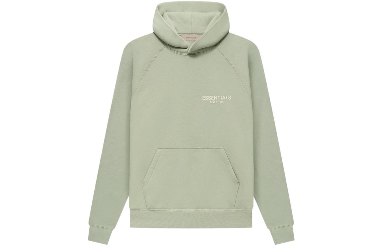 FOG SS22 Seafoam Hoodie Gray-Green Pullover with Chest Logo FOG-SS22-198