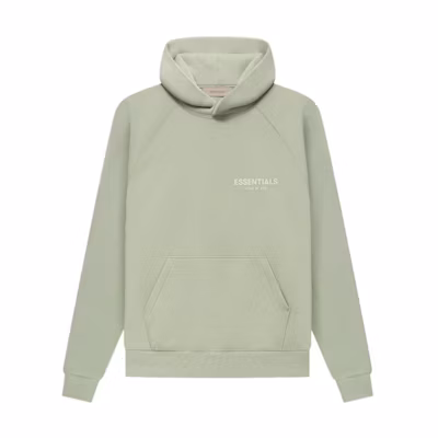 FOG SS22 Seafoam Hoodie Gray-Green Pullover with Chest Logo FOG-SS22-198