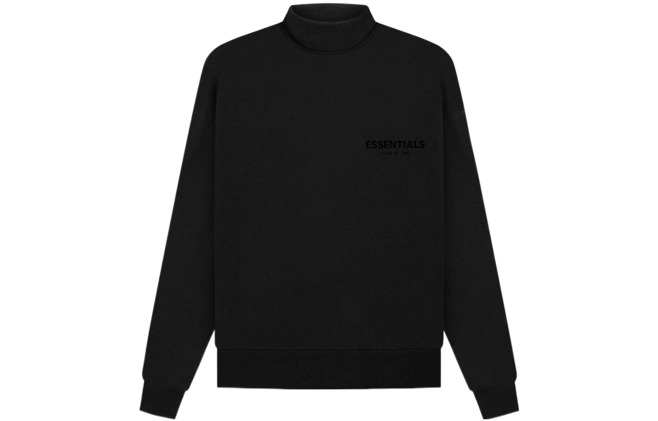 FOG SS22 Stretch Limo Logo Fleece Heavyweight High Neck Hoodie Black Men FOG-SS22-611