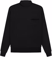 Fear of God SS22 Stretch Limo Logo Fleece Heavyweight High Neck Hoodie Black Men FOG-SS22-611 Fear of God SS22 Stretch Limo Logo Fleece Heavyweight High Neck Hoodie Black Men FOG-SS22-611