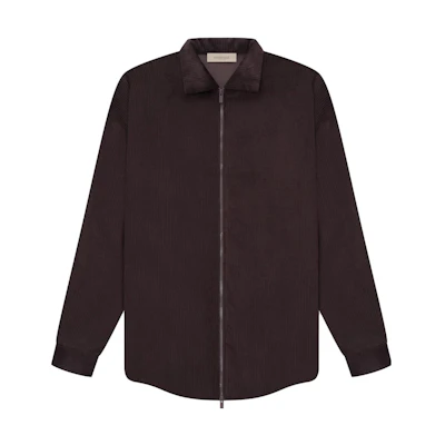 FOG SS23 Corduroy Lined Zip-Up Shirt Jacket Men’s Plum Purple FOG-SS23-048