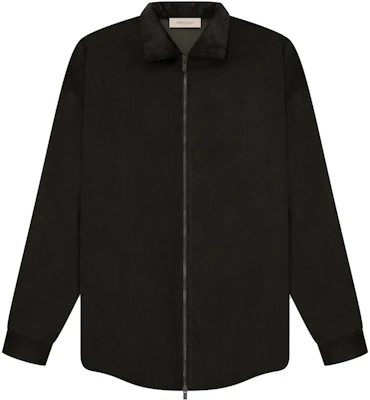 Fear of God SS23 灯芯绒拉链衬衫夹克 黑色 时尚 FOG-SS23-045 Buy Fear of God SS23 灯芯绒拉链衬衫夹克 黑色 时尚 FOG-SS23-045