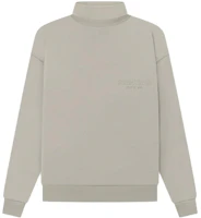 Fear of God SS23 Essentials Seal Gray Turtleneck Sweatshirt Mens Heavyweight FOG-SS23-073 Fear of God SS23 Essentials Seal Gray Turtleneck Sweatshirt Mens Heavyweight FOG-SS23-073