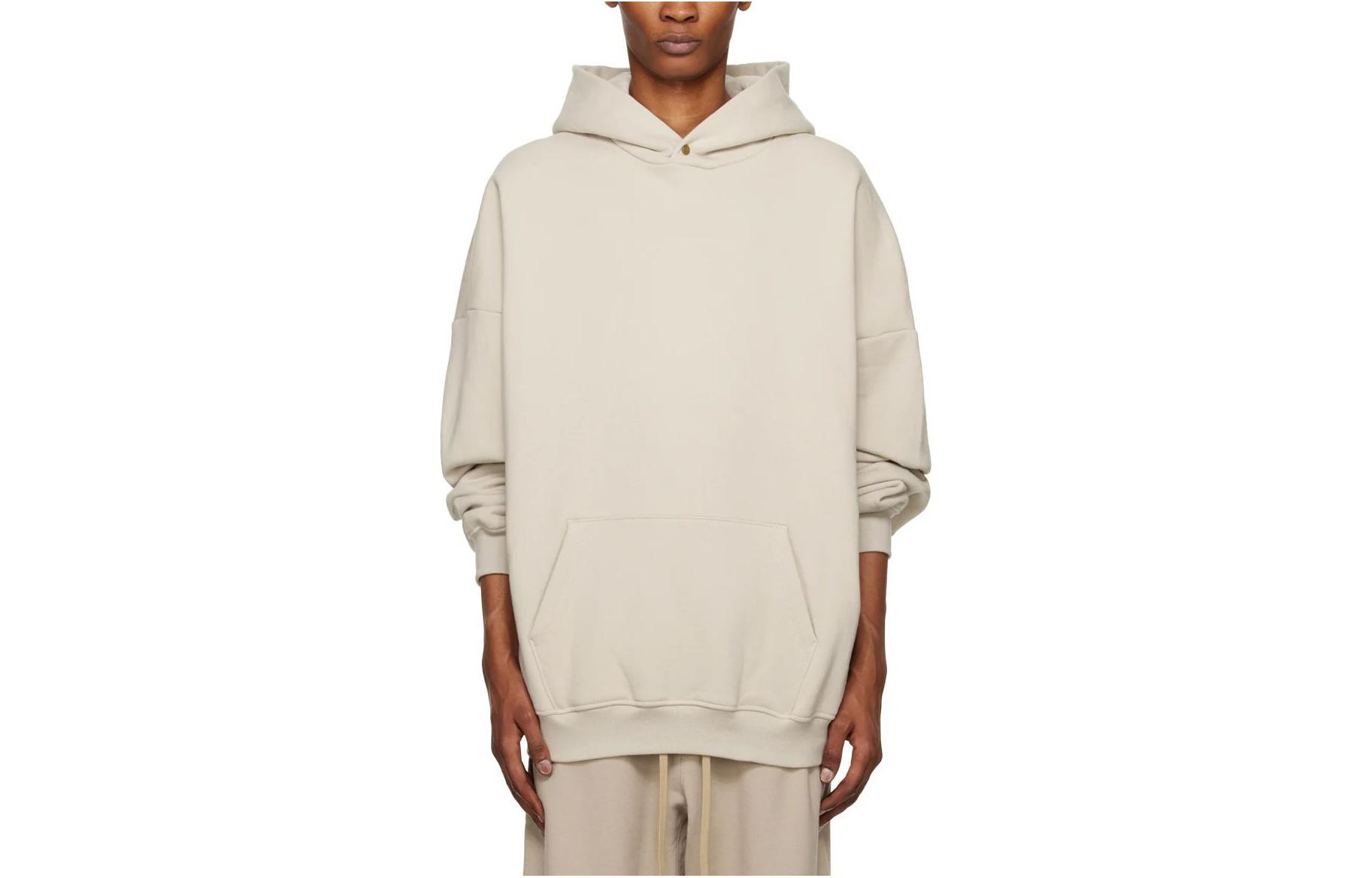 FOG SS23 Eternal Cement Hoodie Cotton Fleece Pullover - Logo Detail FOG-SS23-739