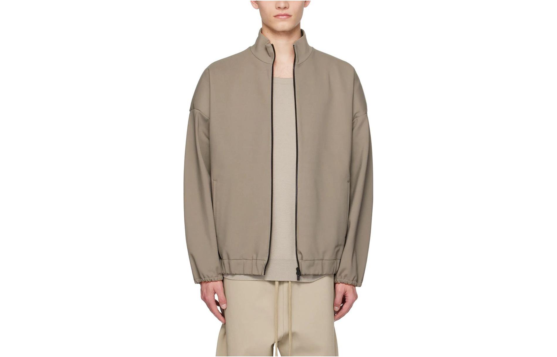 FOG SS23 Eternal Stretch Viscose Jersey Jacket Dusty Concrete Men’s Brown FOG-SS23-819