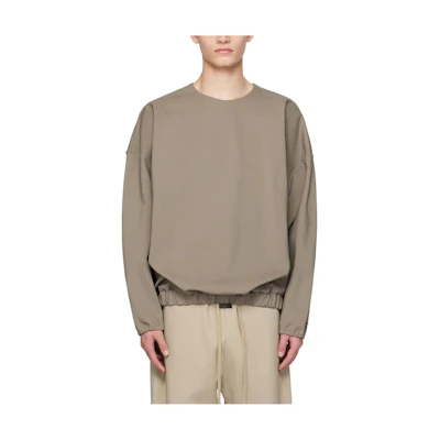 FOG SS23 Eternal Stretch Viscose Jersey Sweatshirt Dusty Concrete Mens FOG-SS23-734