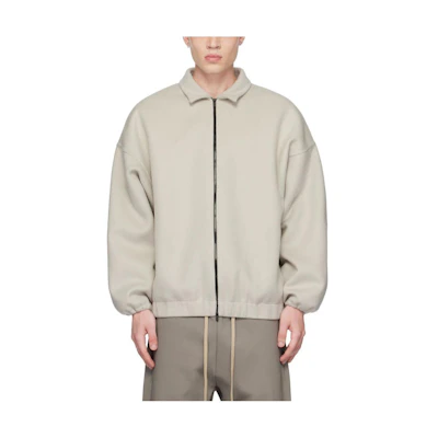 FOG SS23 Eternal Virgin Wool-Cashmere Melton Jacket Cement Gray FOG-SS23-815