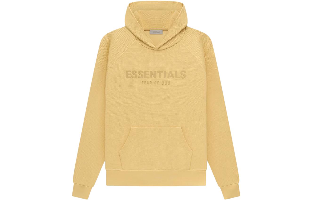 FOG SS23 Light Tuscan Waffle Raglan Hoodie - Yellow Pullover FOG-SS23-033
