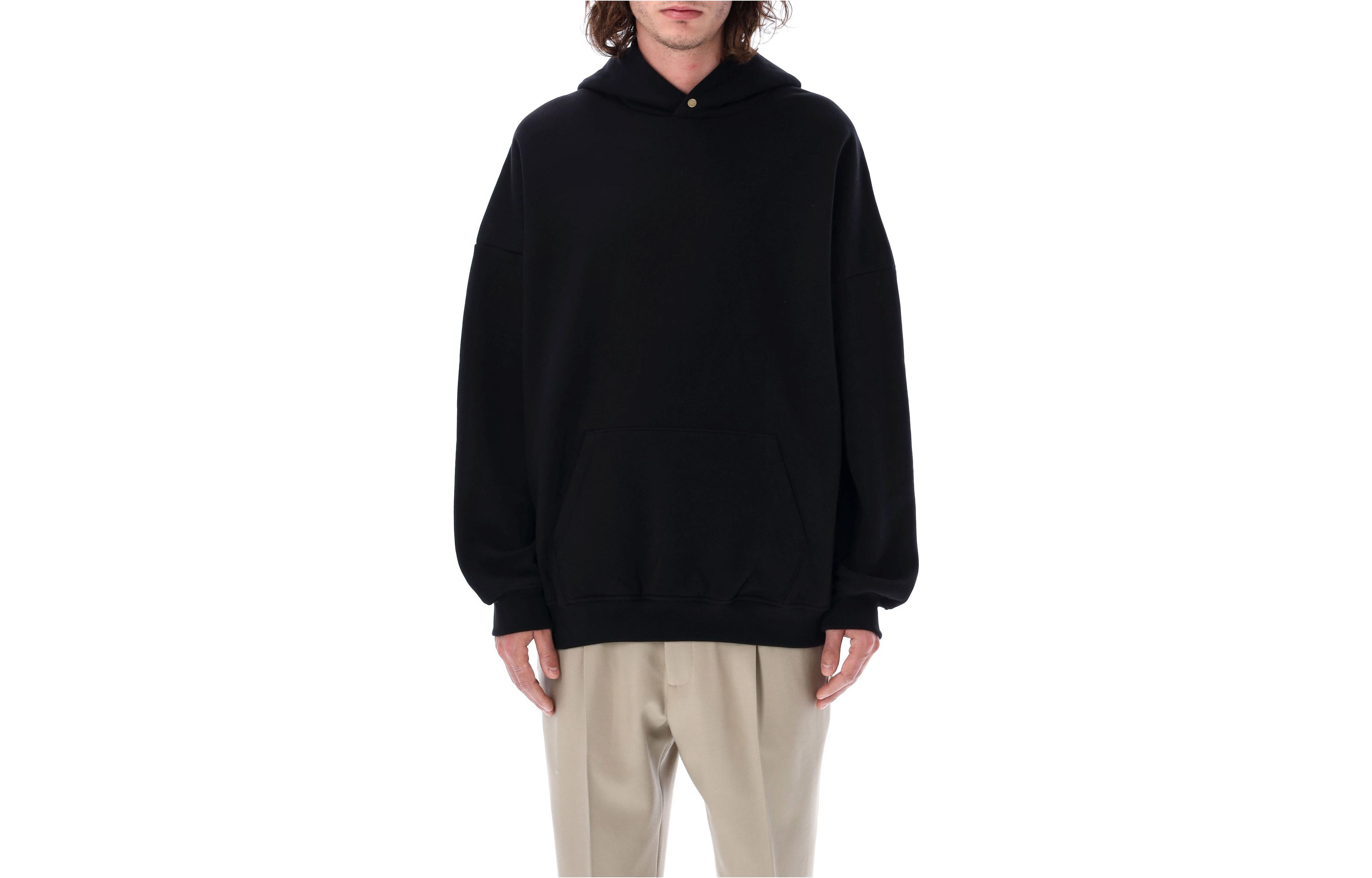 FOG SS23 Oversized Plain Hoodie - Black FGE50004AFLC001
