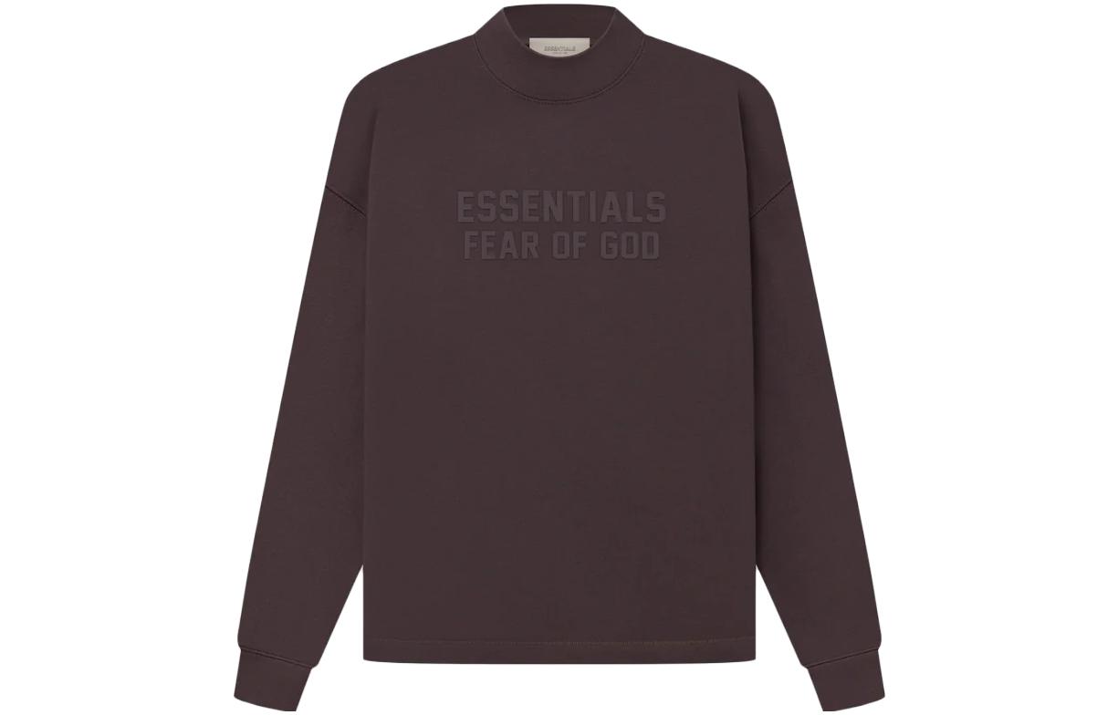Fear of God SS23 Relaxed Crewneck Plum Logo Sweatshirt Purple FOG-SS23-024