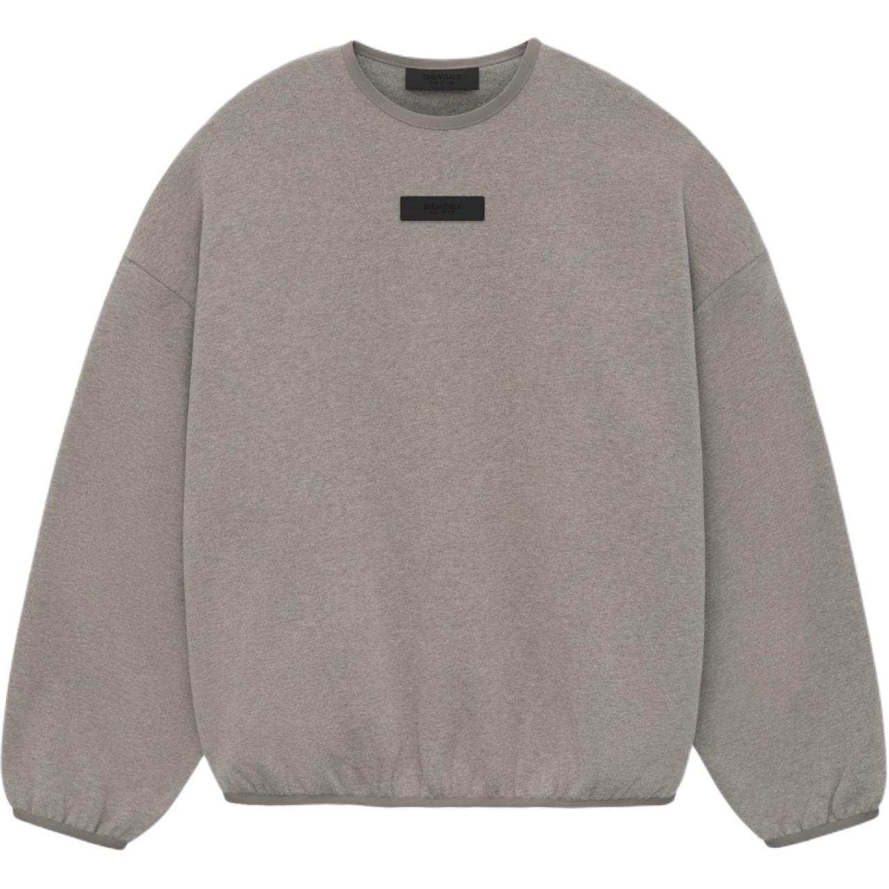 FOG SS24 Crewneck Heather Grey Heavyweight Sweatshirt - 192SU244681F