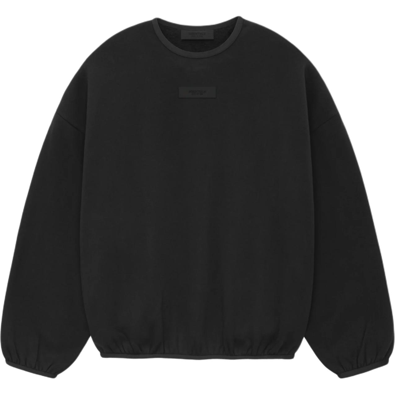FOG SS24 Crewneck Heavyweight Sweatshirt Black - Classic Style 192SU244680F