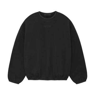 FOG SS24 Crewneck Heavyweight Sweatshirt Black - Classic Style 192SU244680F