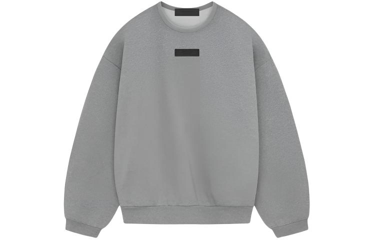 FOG SS24 Crewneck Sweater Dark Heather Oatmeal Mens American Style Pullover 192SP244683F