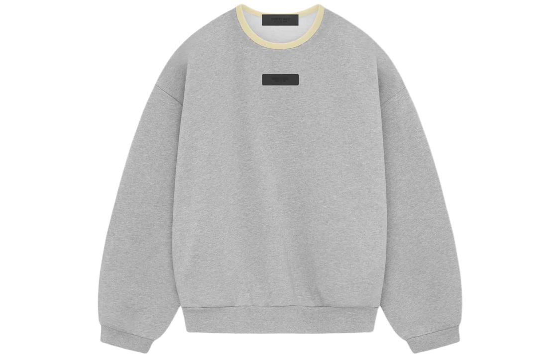 FOG SS24 Drop 2 Crewneck Sweatshirt Light Heather Grey Heavyweight Menswear 192SP244686F
