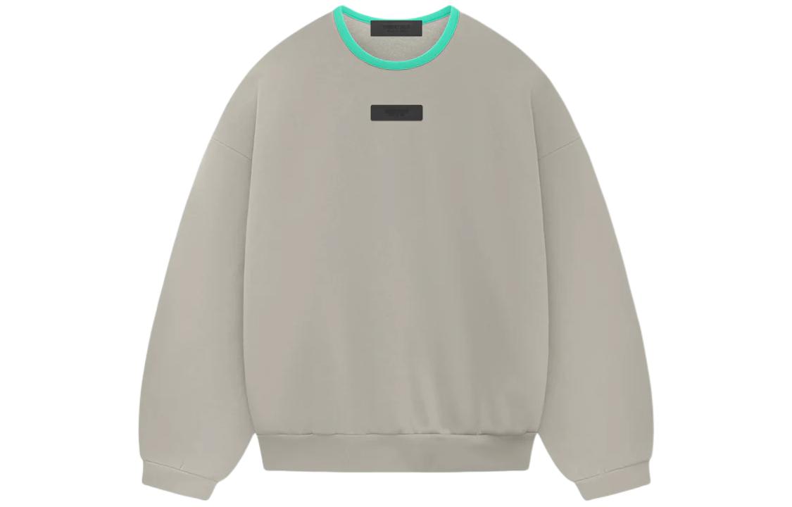 FOG SS24 Drop 2 Crewneck Sweatshirt Seal Gray Heavyweight Pullover Mens 192SP244685F