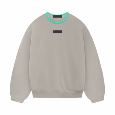 FOG SS24 Drop 2 Crewneck Sweatshirt Seal Gray Heavyweight Pullover Mens 192SP244685F