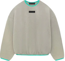 Fear of God SS24 Drop 2 Heavyweight Fleece Crewneck Sweater Seal Gray Menswear 192SP244705F Fear of God SS24 Drop 2 Heavyweight Fleece Crewneck Sweater Seal Gray Menswear 192SP244705F
