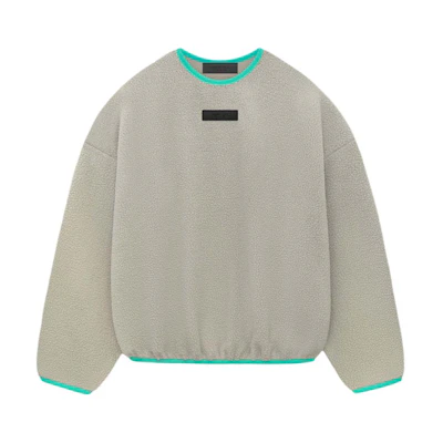 FOG SS24 Drop 2 Heavyweight Fleece Crewneck Sweater Seal Gray Menswear 192SP244705F