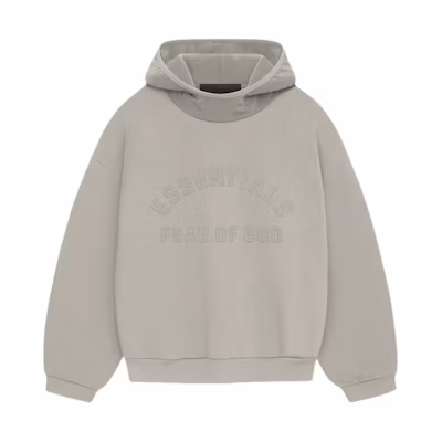 FOG SS24 Drop 2 Nylon Fleece Hoodie Seal Gray Heavyweight Pullover 202SP244315F
