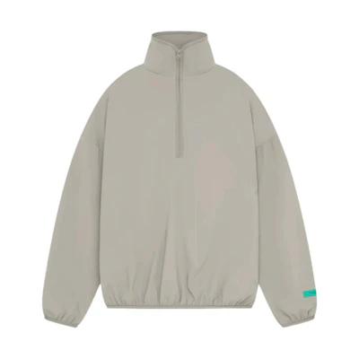 FOG SS24 Drop 2 Nylon Half-Zip Mockneck Jacket Seal Gray Heavyweight 186SP244035F