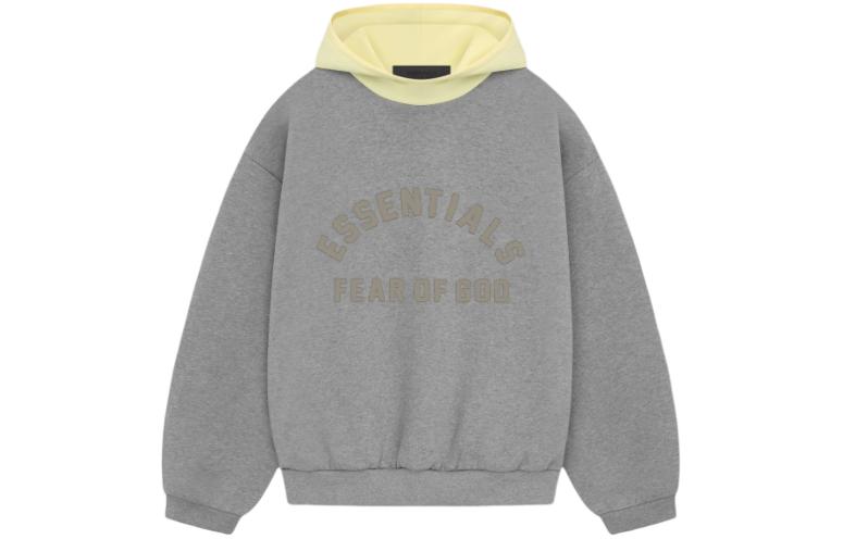 FOG SS24 Fleece Hoodie Garden Yellow Pullover Sweatshirt 202SP244311F