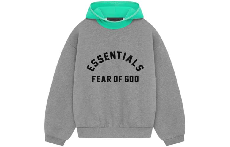 FOG SS24 Fleece Hoodie Mint Leaf Pullover Sweatshirt 202SP244312F