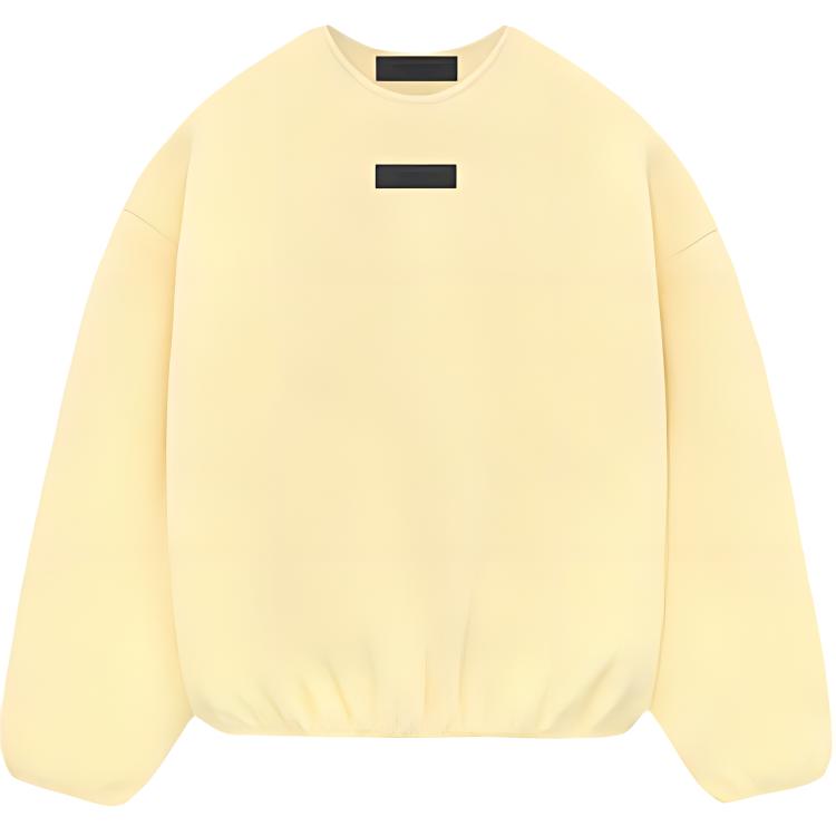 FOG SS24 Garden Yellow Crewneck Fleece Sweatshirt Casual Heavyweight 192SP244701F