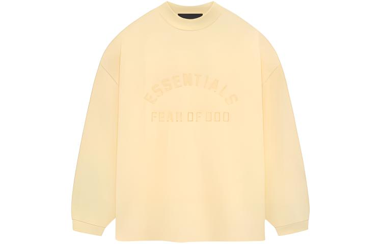FOG SS24 Garden Yellow Logo Crewneck Longsleeve T-Shirt 125SP242011F