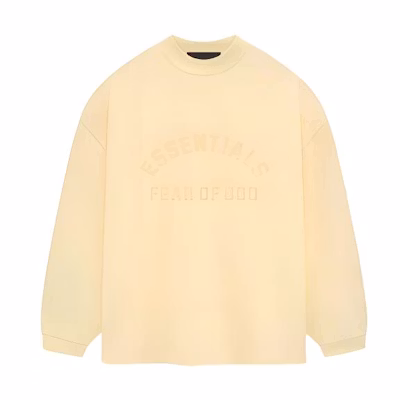 FOG SS24 Garden Yellow Logo Crewneck Longsleeve T-Shirt 125SP242011F