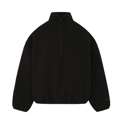 FOG SS24 Half-Zip Mockneck Fleece Sweatshirt Jet Black () 202SP244274F