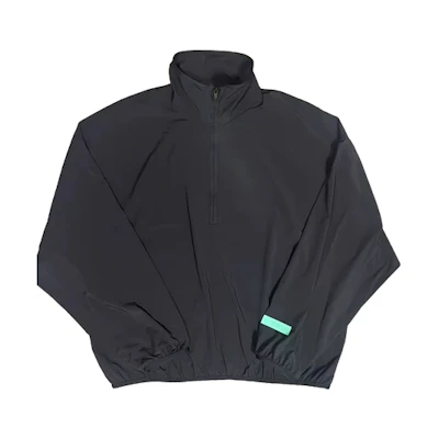FOG SS24 Half-Zip Mockneck Heavyweight Jacket Jet Black Casual Top 186SP244034F