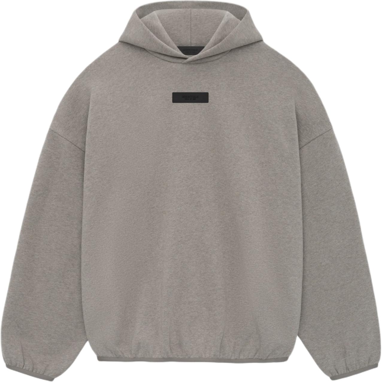 FOG SS24 Heather Grey Hoodie Oversized Heavyweight Pullover 192SU242051F
