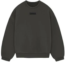 Fear of God SS24 Ink Black Crewneck Heavyweight Fleece Sweater - American Style 192SP244680F Fear of God SS24 Ink Black Crewneck Heavyweight Fleece Sweater - American Style 192SP244680F