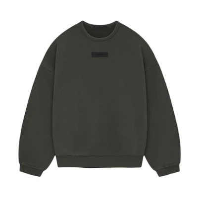 FOG SS24 Ink Black Crewneck Heavyweight Fleece Sweater - American Style 192SP244680F