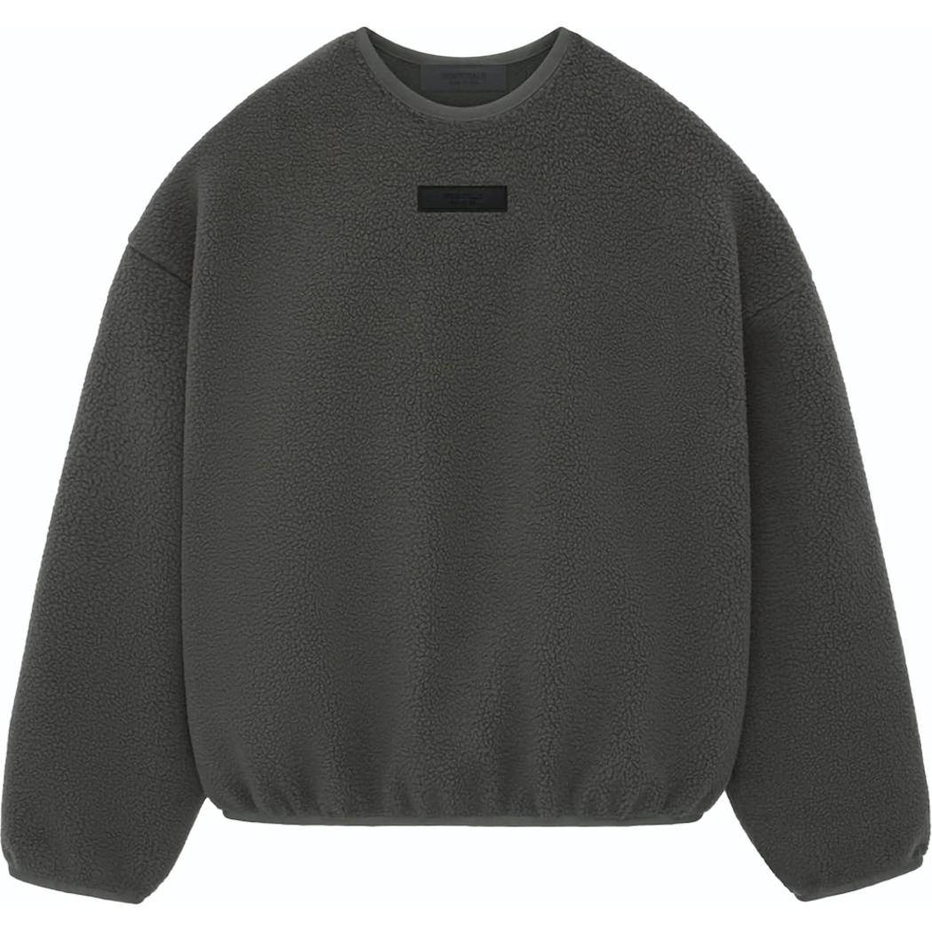 FOG SS24 Ink Black Fleece Crewneck Sweater Heavyweight Pullover Men 192SP244700F