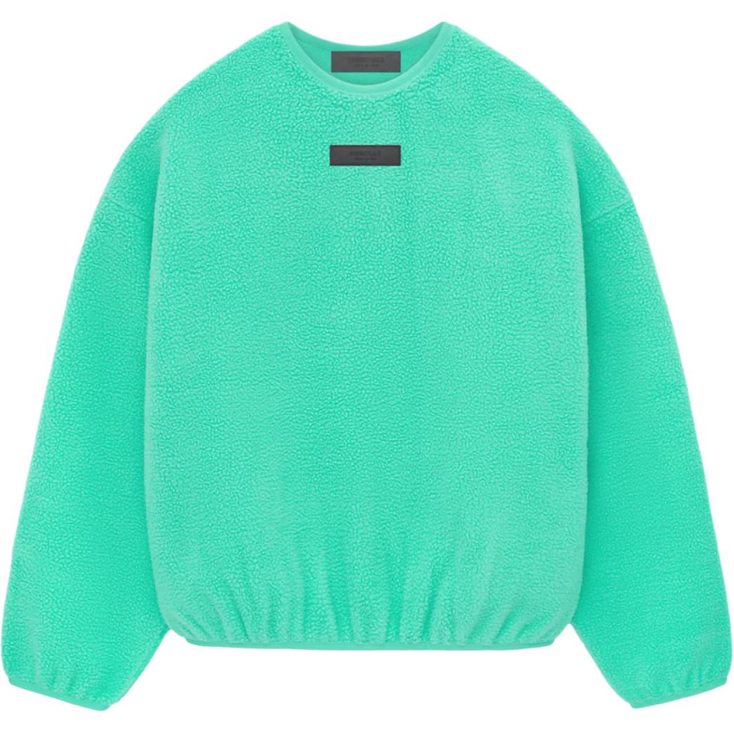 FOG SS24 Mint Leaf Fleece Crewneck Sweatshirt Heavyweight Pullover-Unisex 192SP244702F
