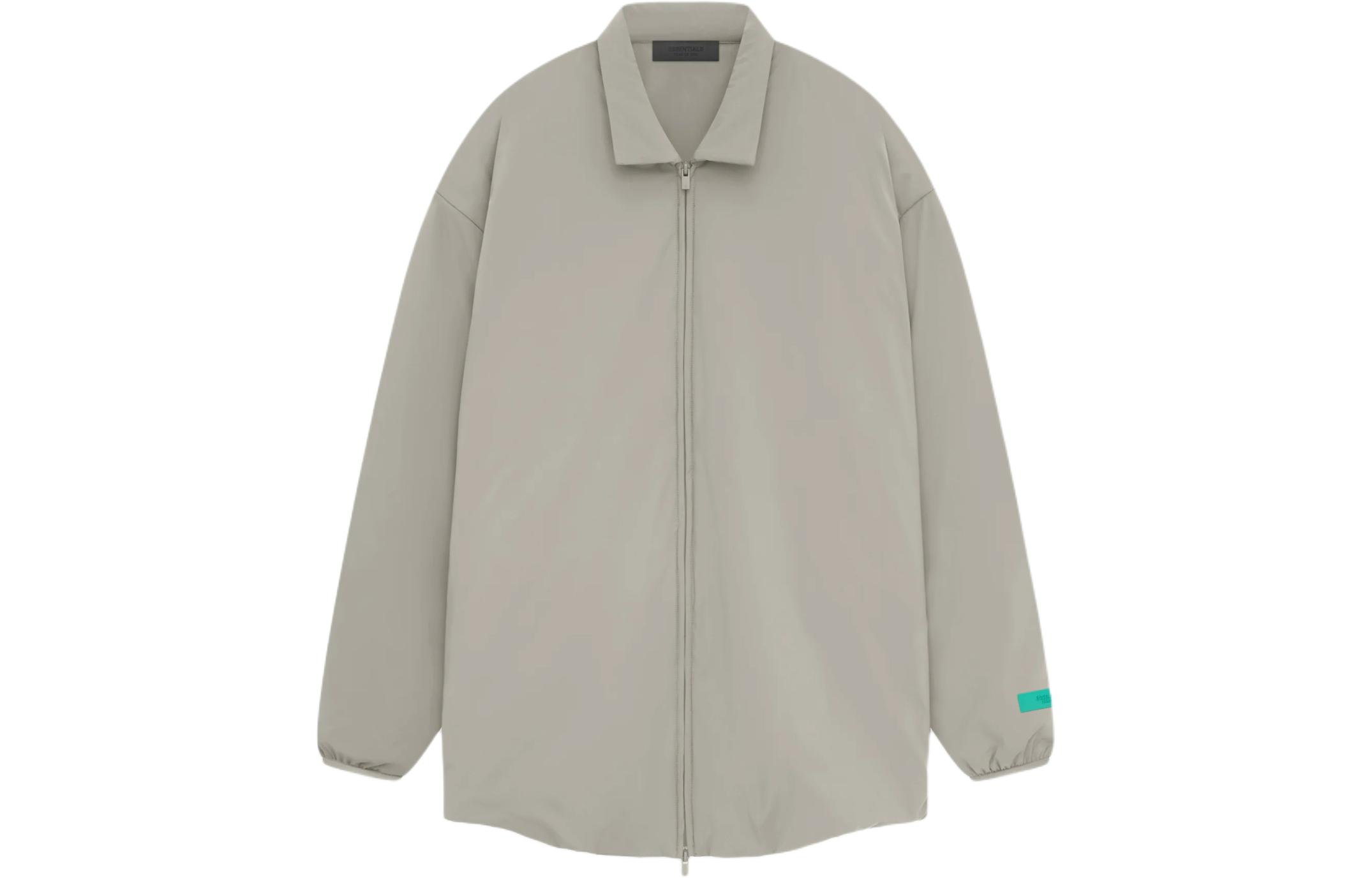 FOG SS24 Nylon Filled Shirt Jacket Seal Gray Heavyweight Outerwear 202SP244495F