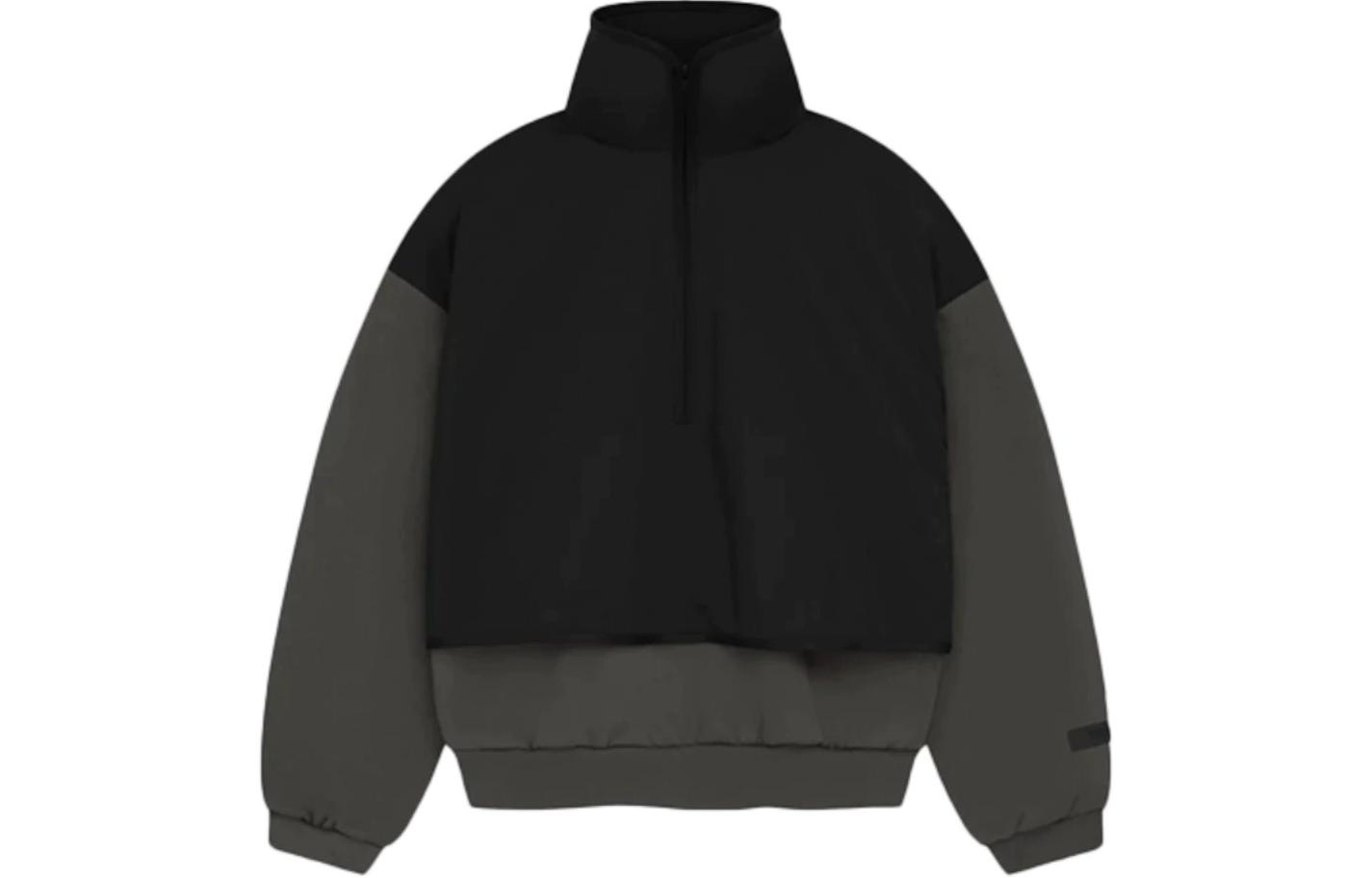 FOG SS24 Nylon Fleece Mockneck Sweatshirt Ink/Jet Black Heavyweight 202SP244300F