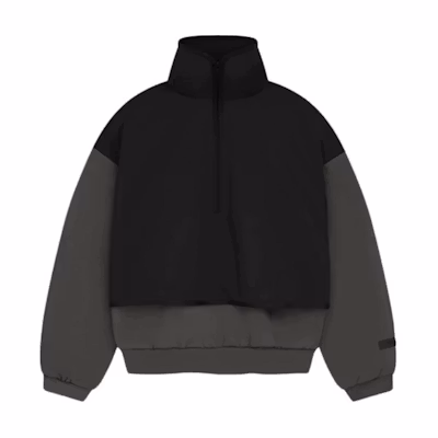 FOG SS24 Nylon Fleece Mockneck Sweatshirt Ink/Jet Black Heavyweight 202SP244300F