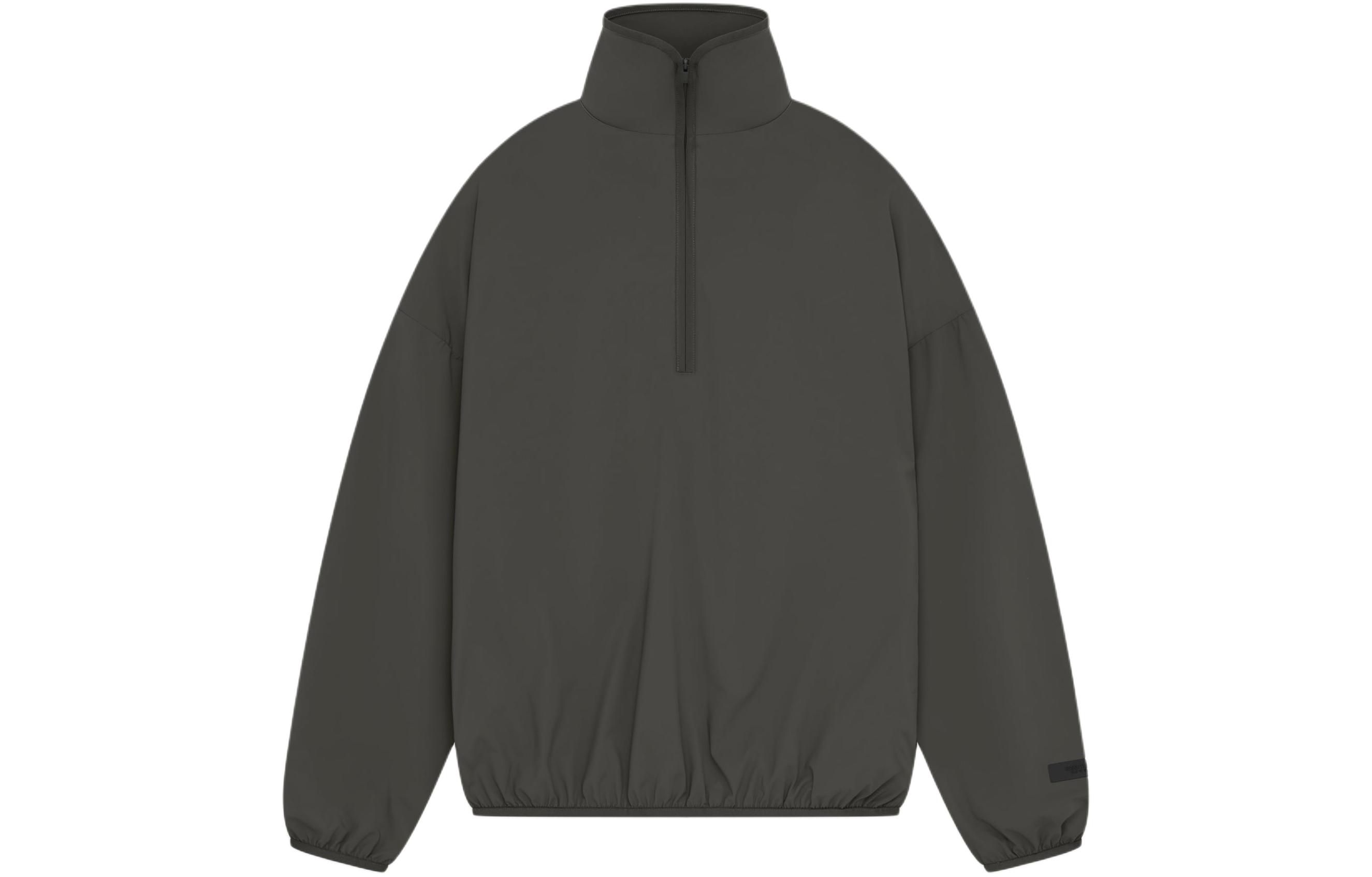 Fear of God SS24 Nylon Half-Zip Mockneck Jacket Ink Black Menswear 186SP244030F
