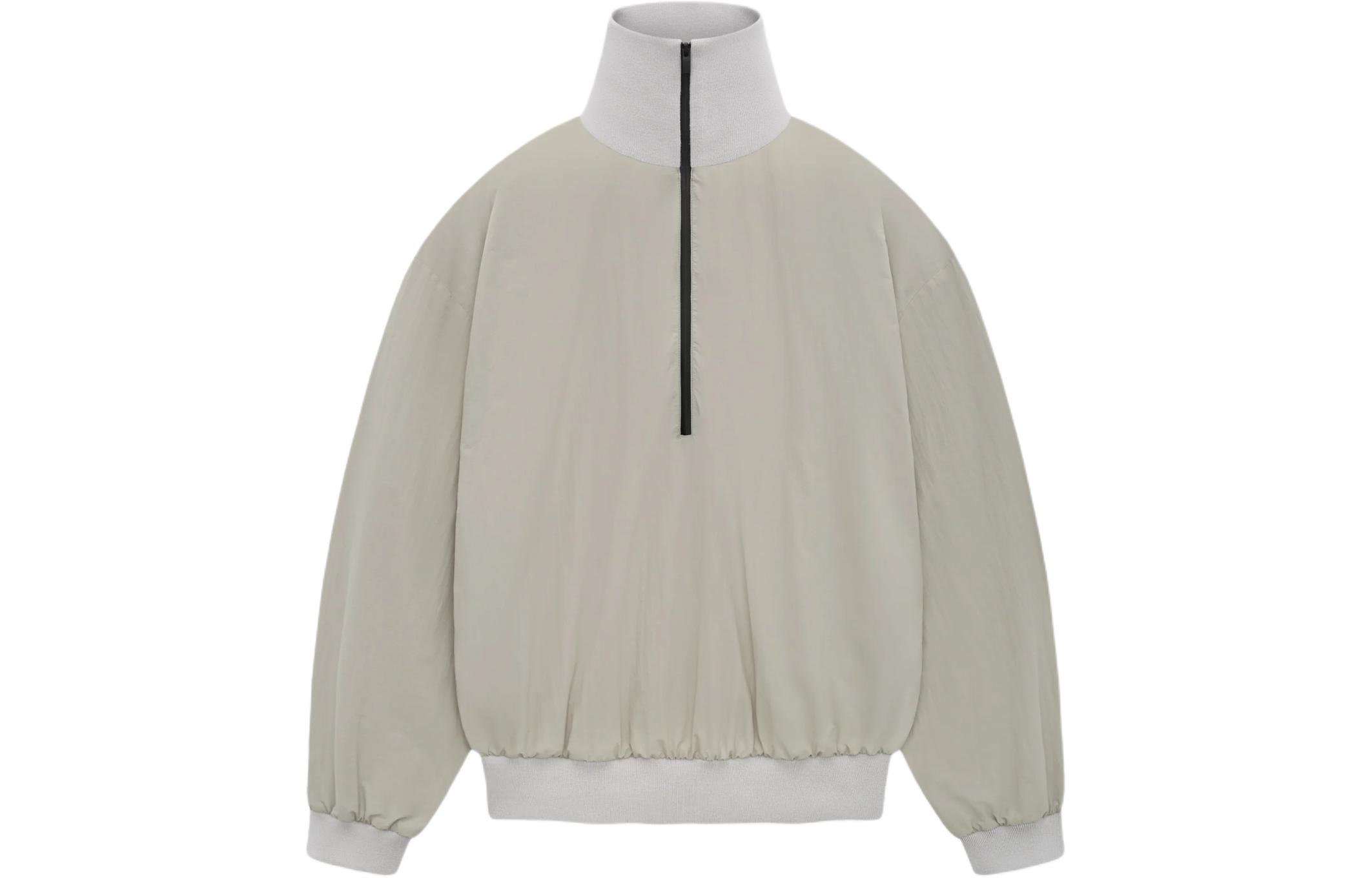 FOG SS24 Nylon Half-Zip Track Jacket Paris Sky Unisex Colorblock Pullover FG830-2101WAN-039