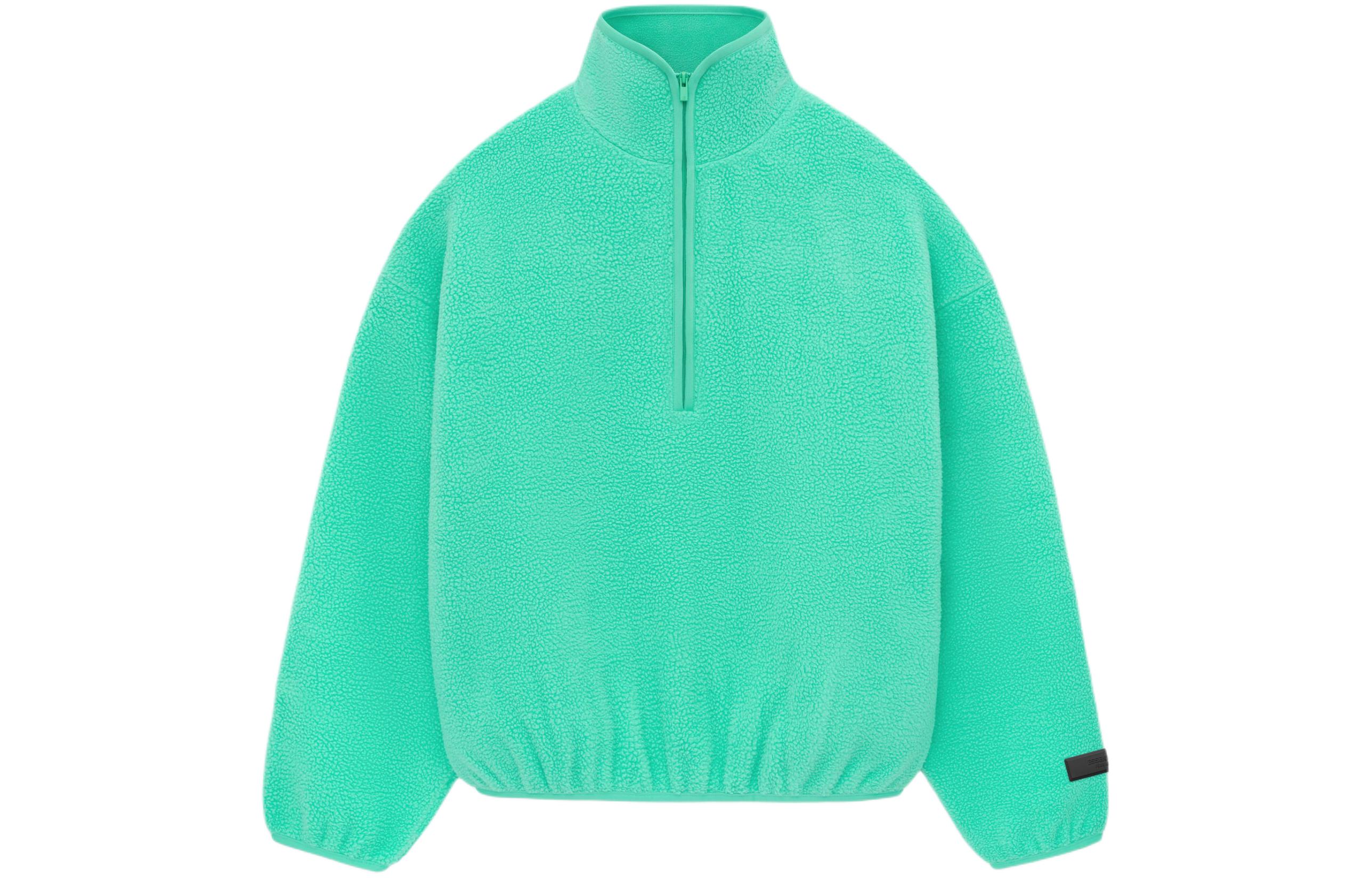FOG SS24 Polar Fleece Half-Zip Mockneck Mint Leaf Pullover Sweater 202sp244272f
