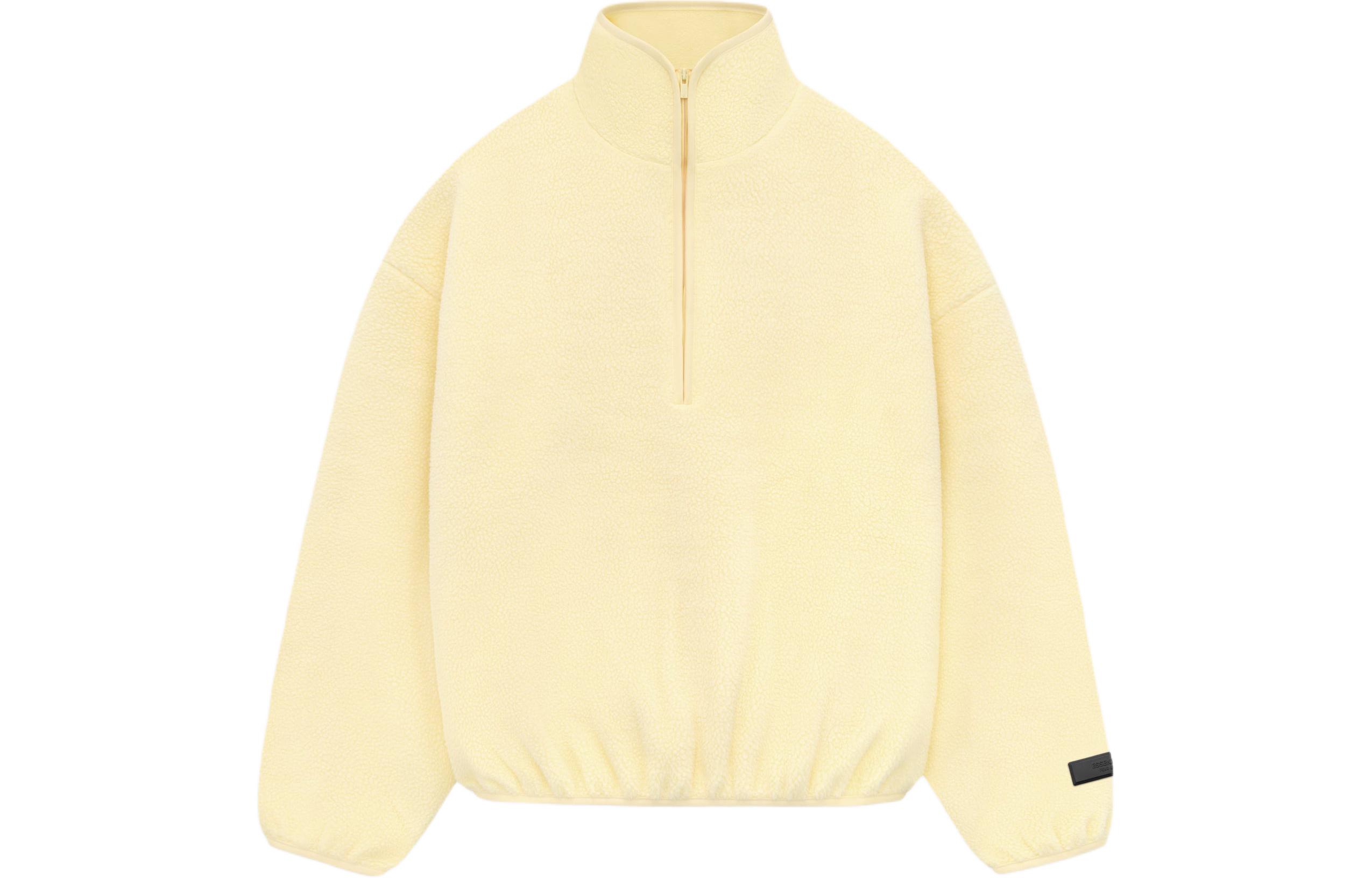 FOG SS24 Polar Fleece Half-Zip Mockneck Sweatshirt Garden Yellow 202sp244271f