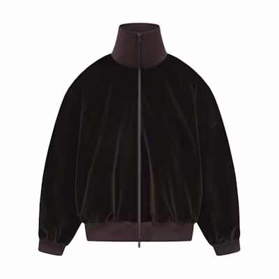 FOG SS24 Season 8 Cotton Velvet Track Jacket Mocha for Men FG850-025COV-201