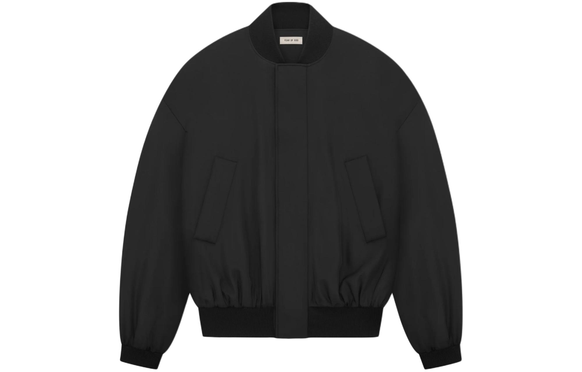 FOG SS24 Season 8 Double Layer Silk Bomber Jacket Black Unisex FG830-313SIW-001