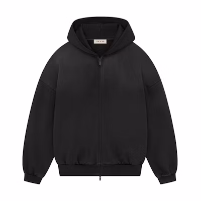 FOG SS24 Season 8 Full Zip Hoodie Black Unisex Oversized Fit Sweatshirt FG850-095FLC-001