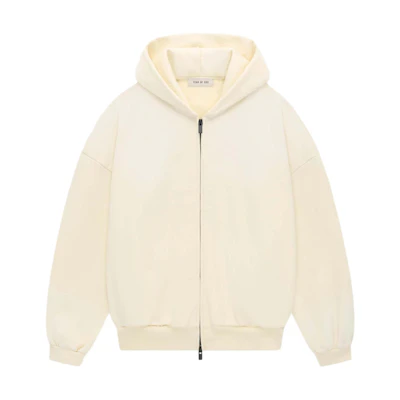 FOG SS24 Season 8 Full Zip Hoodie Cream Oversized Unisex Pullover FG850-095FLC-107