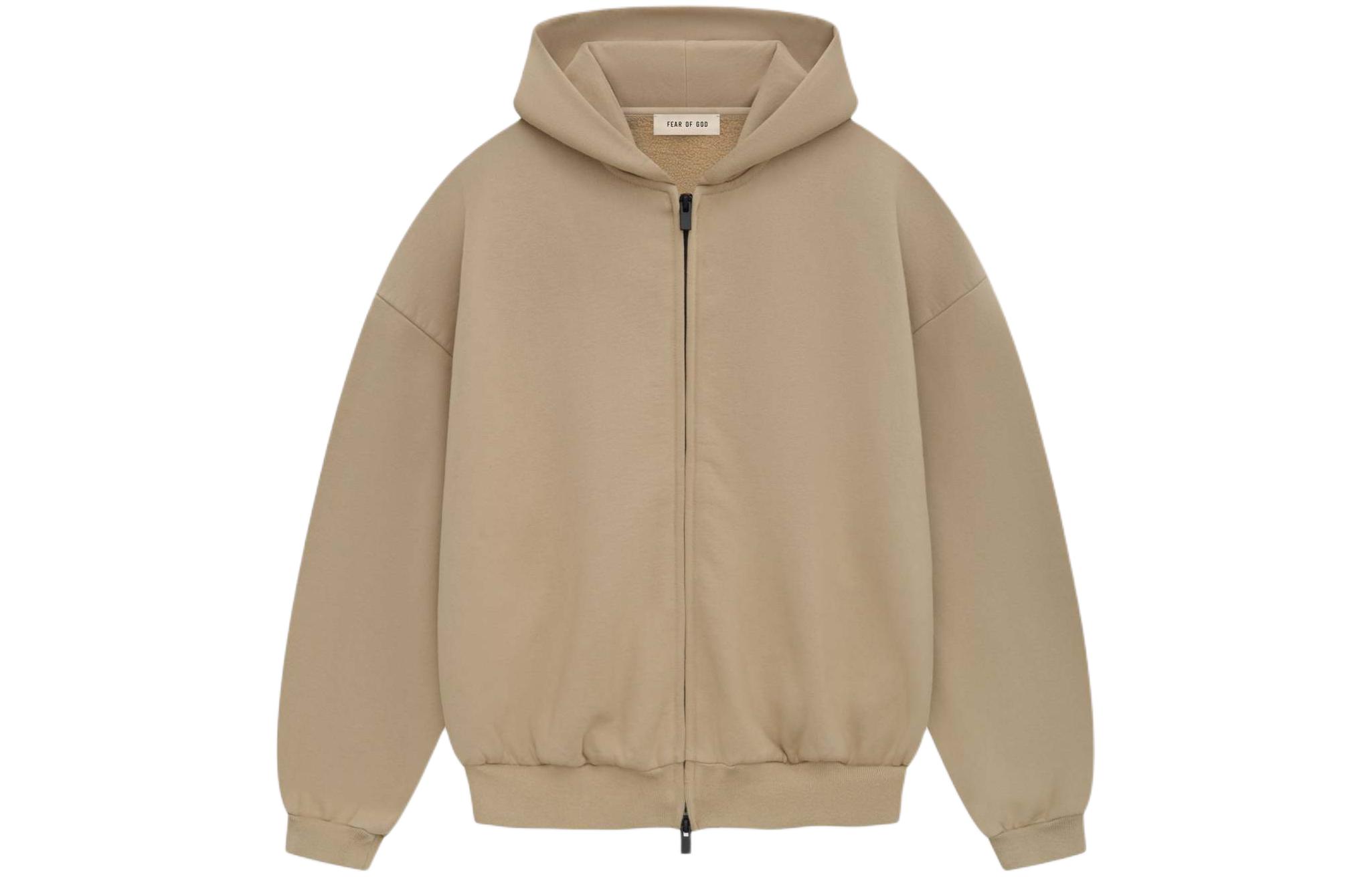 FOG SS24 Season 8 Full Zip Hoodie Oversized Unisex Camel Pullover FG850-095FLC-237