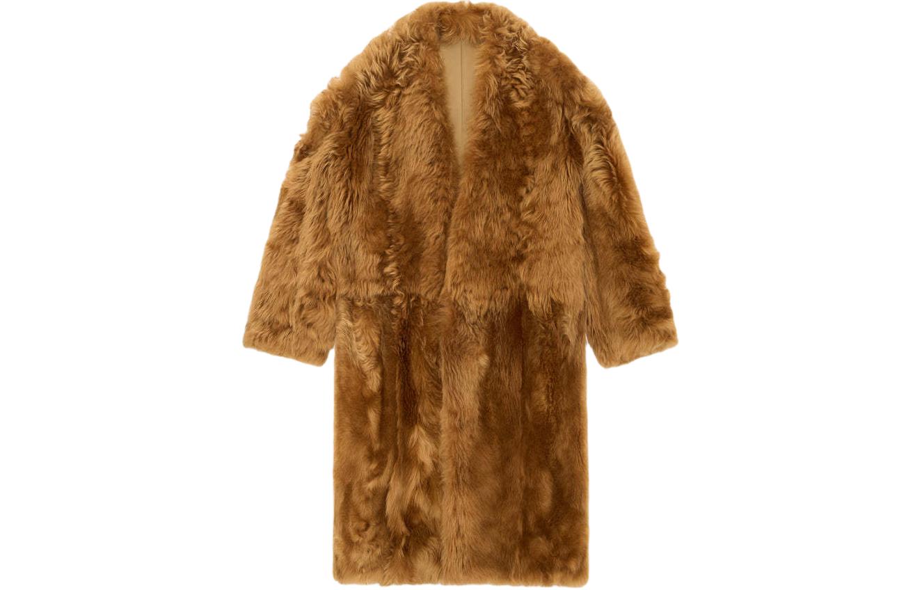 Fear of God SS24 Season 8 Shearling Lapelless Overcoat Cougar Fur Coat FG830-2152LSH-262